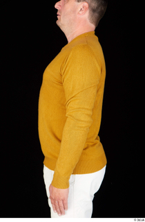 Paul Mc Caul casual dressed upper body yellow sweatshirt 0003.jpg